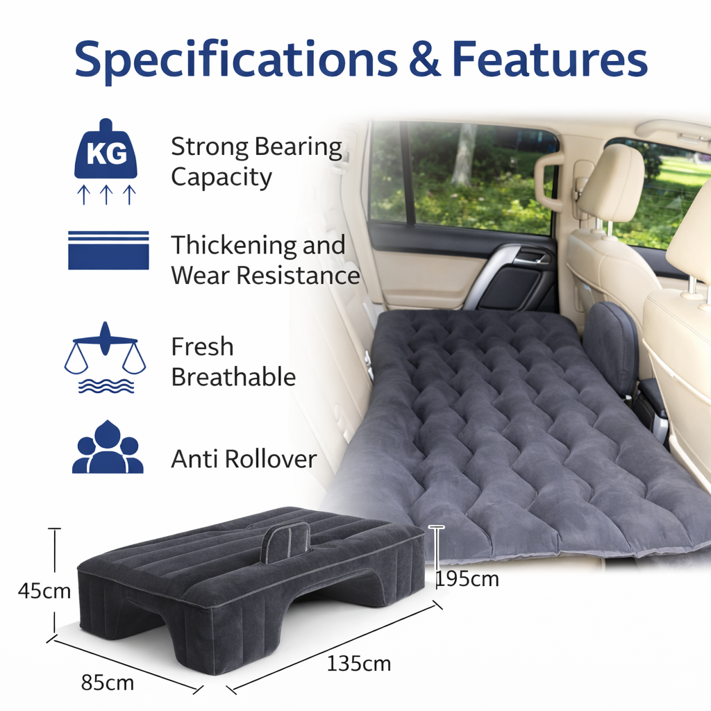 Inflatable Car Back Seat Air Mattress